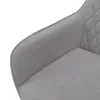 Design fotel, világosszürke/fekete, OSKOR