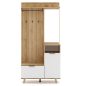 Előszobai készlet, evoke tölgy/fehér, NODRI