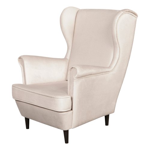 Füles fotel, bézs/wenge, LEFO