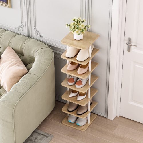 Többcélú polc, fehér/világos tölgy, ETUDA TYP 1