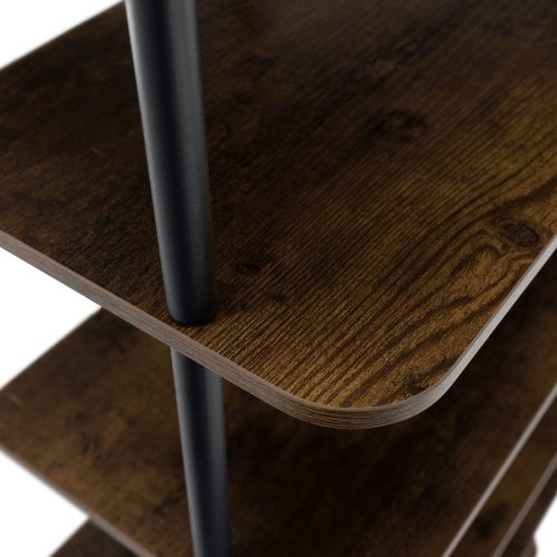 Többcélú polc, fekete/rusztikus fa, ETUDA TÍPUS 2