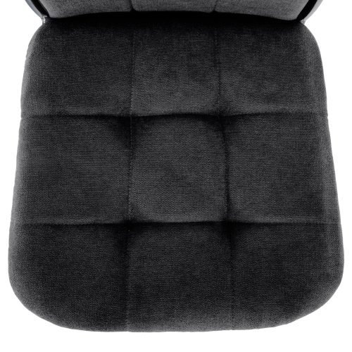 Szék, sötétszürke szövet/fém, ADORA 2 NEW