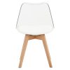 Szék, átlátszó, akril/ekobőr/bükk, BALI 2 NEW