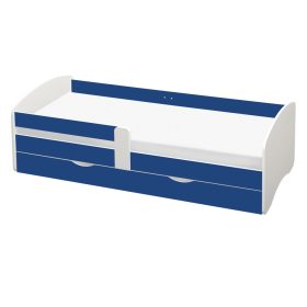   Ágy ráccsal és tárolóhellyel 90x200, fehér/kék, COCOLINO