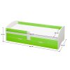 Ágy ráccsal és tárhellyel 80x160, fehér/zöld, COCOLINO