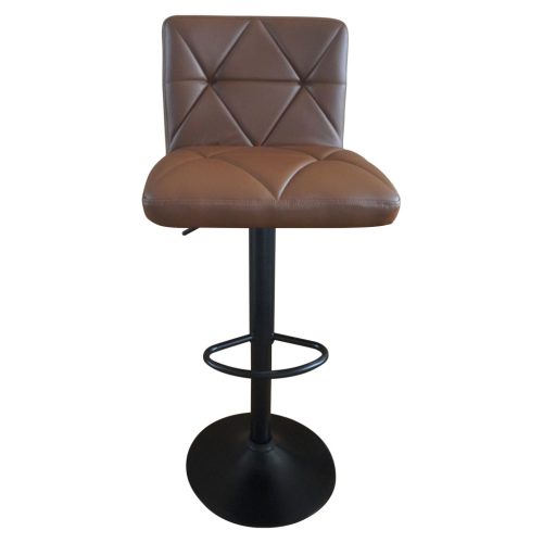 Bárszék, ekobőr barna/fekete, SELEST