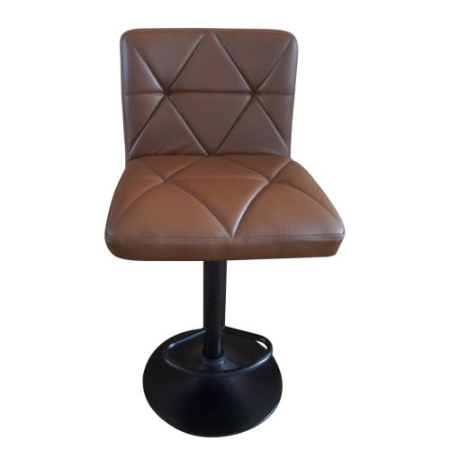 Bárszék, ekobőr barna/fekete, SELEST