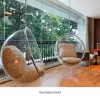 Függő fotel, átlátszó/arany/fehér, BUBBLE NEW TYP 1