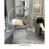 Függő fotel, átlátszó/arany/rózsaszín, BUBBLE NEW TYP 1