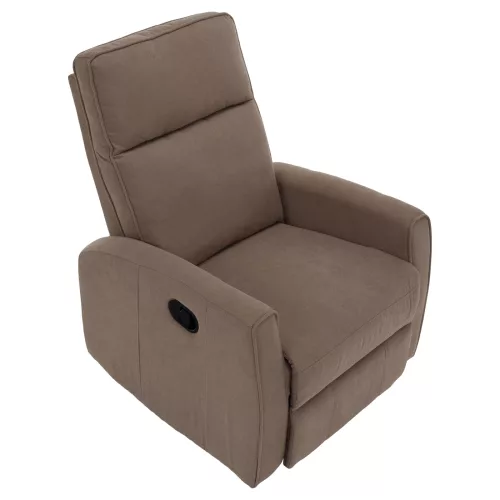 Relax forgószék fotel, szürkésbarna taupe, MEKENZI