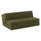 Összecsukható matrac/fotel, 2v1, olivazöld, VEDIS