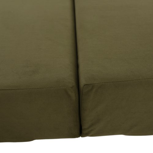 Összecsukható matrac/fotel, 2v1, olivazöld, VEDIS