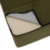 Összecsukható matrac/fotel, 2v1, olivazöld, VEDIS