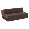 Összecsukható matrac/fotel, 2v1, barna Taupe, VEDIS
