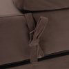 Összecsukható matrac/fotel, 2v1, barna Taupe, VEDIS
