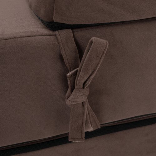 Összecsukható matrac/fotel, 2v1, barna Taupe, VEDIS