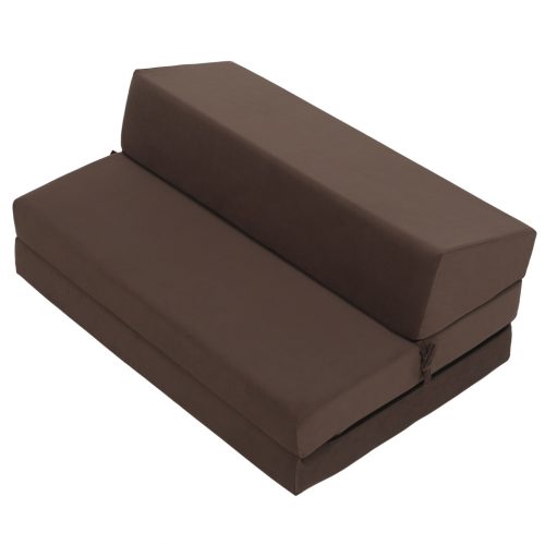 Összecsukható matrac/fotel, 2v1, barna Taupe, VEDIS