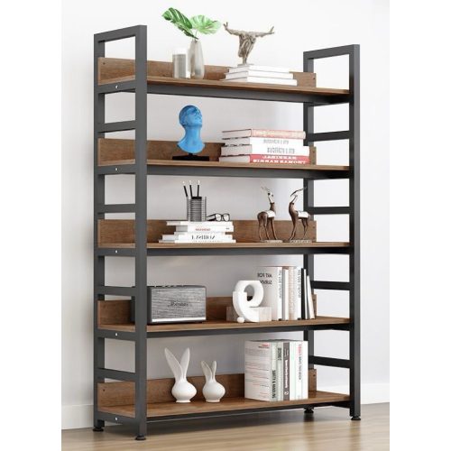 Polcállvány, sötét tölgy/fekete, JANEL TYP 1