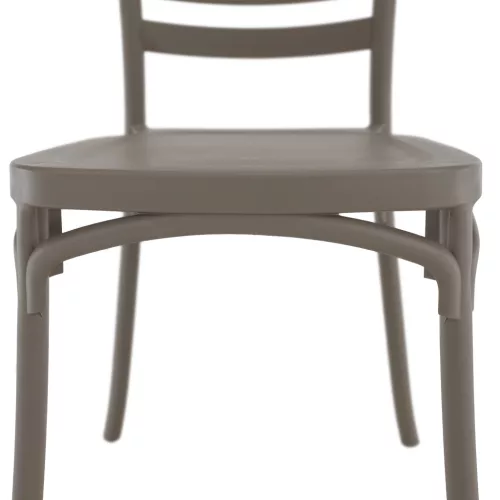 Rakásolható szék, szürkésbarna taupe, SAVITO