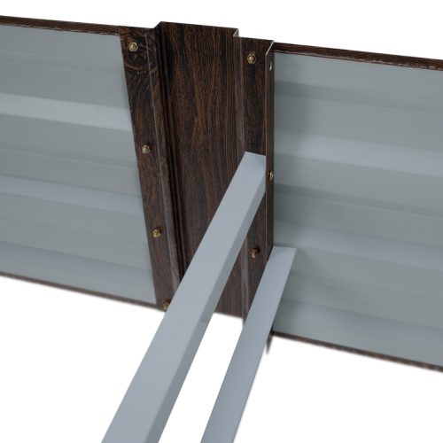 Magasított virágágy, barna, acél, NONKY TYP 6