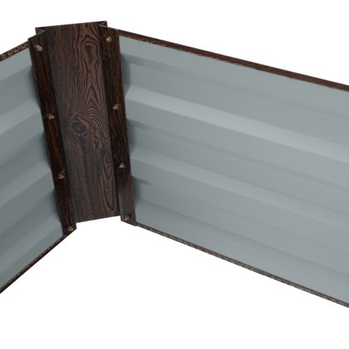 Magasított virágágy, barna, acél, NONKY TYP 7