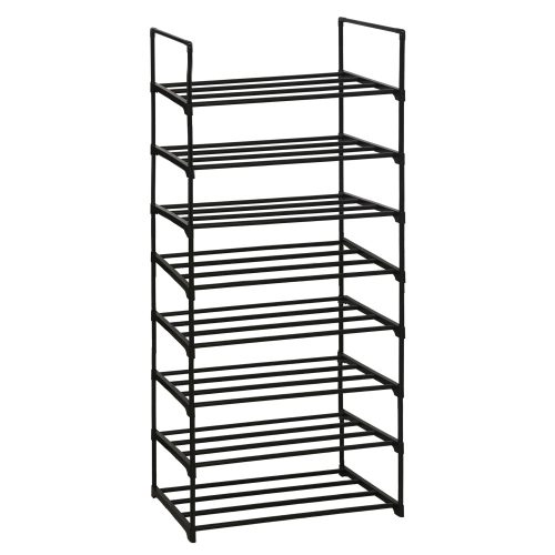 Cipőtartó, fekete, LAURIN