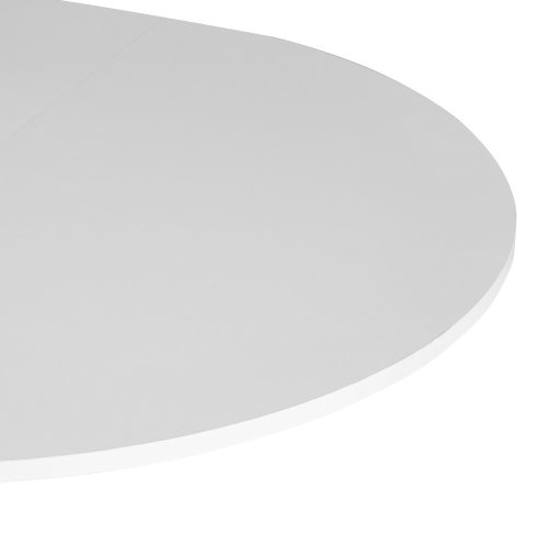 Kihúzható étkezőasztal, fehér, 100x100-140x75 cm, ABERO TYP 1