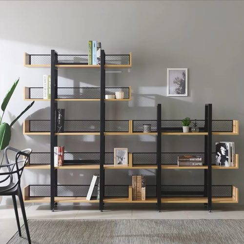 3 polcos polcállvány, tölgy/fekete, KILIS NEW TYP 1