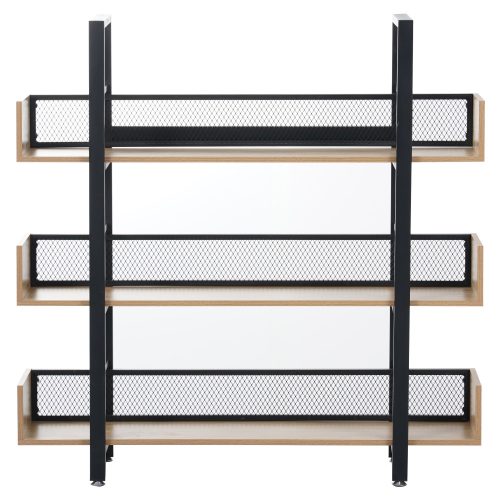 3 polcos polcállvány, tölgy/fekete, KILIS NEW TYP 1