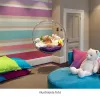 Függő fotel, átlátszó/arany/szürke, BUBBLE NEW TYP 1