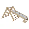Montessori Pikler-háromszög 3 az 1-ben, természetes/színes, OPRIN