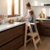 Montessori összecsukható tanulótorony, természetes, URIAN