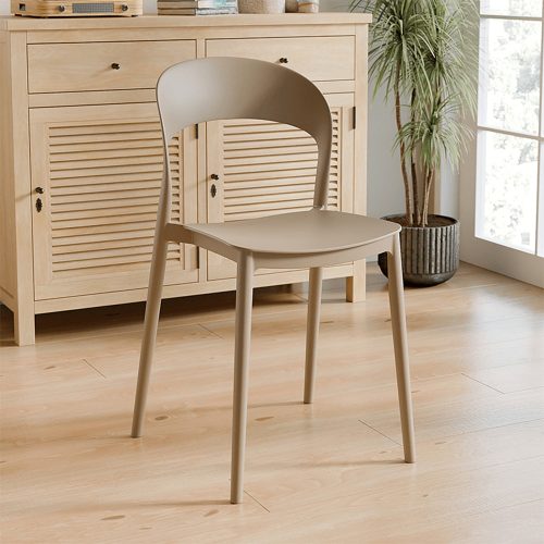 Rakásolható szék, bézs, RADANA NEW