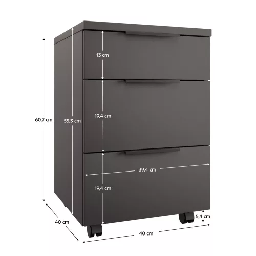Konténer, antracit, ADAPO ADP06