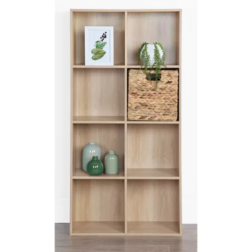 Polcos szekrény, természetes tölgy, SANDE