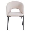 Étkezőszék, bézs/fekete, LONKA