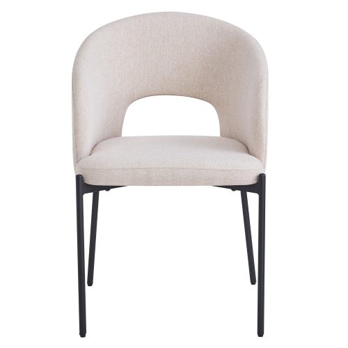 Étkezőszék, bézs/fekete, LONKA