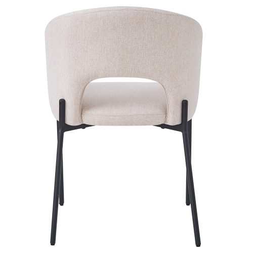 Étkezőszék, bézs/fekete, LONKA