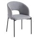 Étkezőszék, szürke/fekete, LONKA