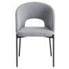 Étkezőszék, szürke/fekete, LONKA