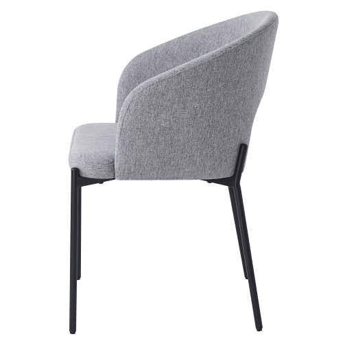 Étkezőszék, szürke/fekete, LONKA