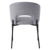 Étkezőszék, szürke/fekete, LONKA