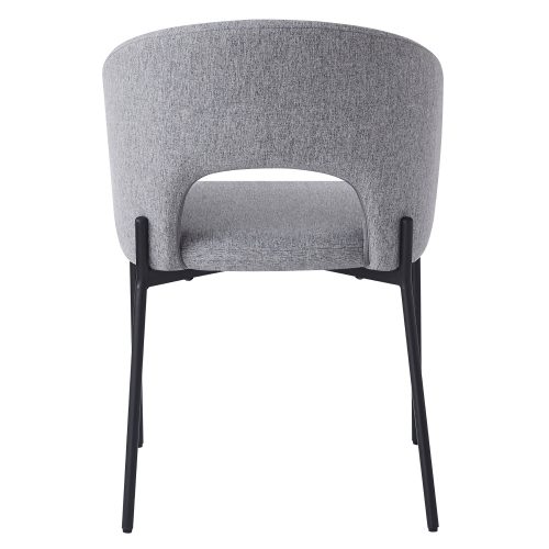 Étkezőszék, szürke/fekete, LONKA