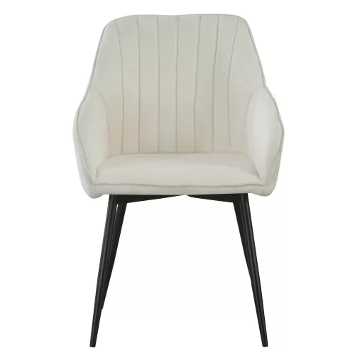 Design fotel, krémszínű/fekete, VAJRO