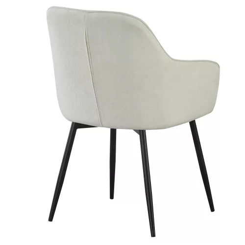 Design fotel, krémszínű/fekete, VAJRO
