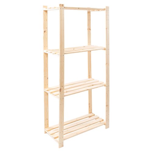 Polcállvány, természetes, fenyő, SIMU 1600