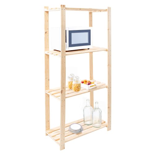 Polcállvány, természetes, fenyő, SIMU 1600