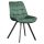 Étkezőszék, sötétzöld Velvet szövet/fekete, SAMIRA