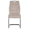 Étkezőszék, barnásszürke Taupe/fekete, KELMA