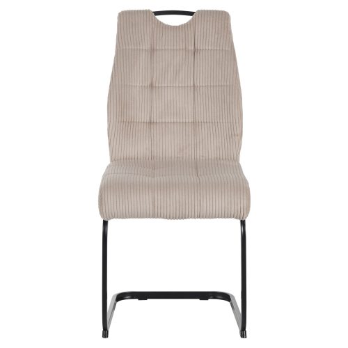 Étkezőszék, barnásszürke Taupe/fekete, KELMA